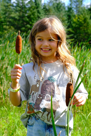 T-Shirt gris Animaux - Enfant