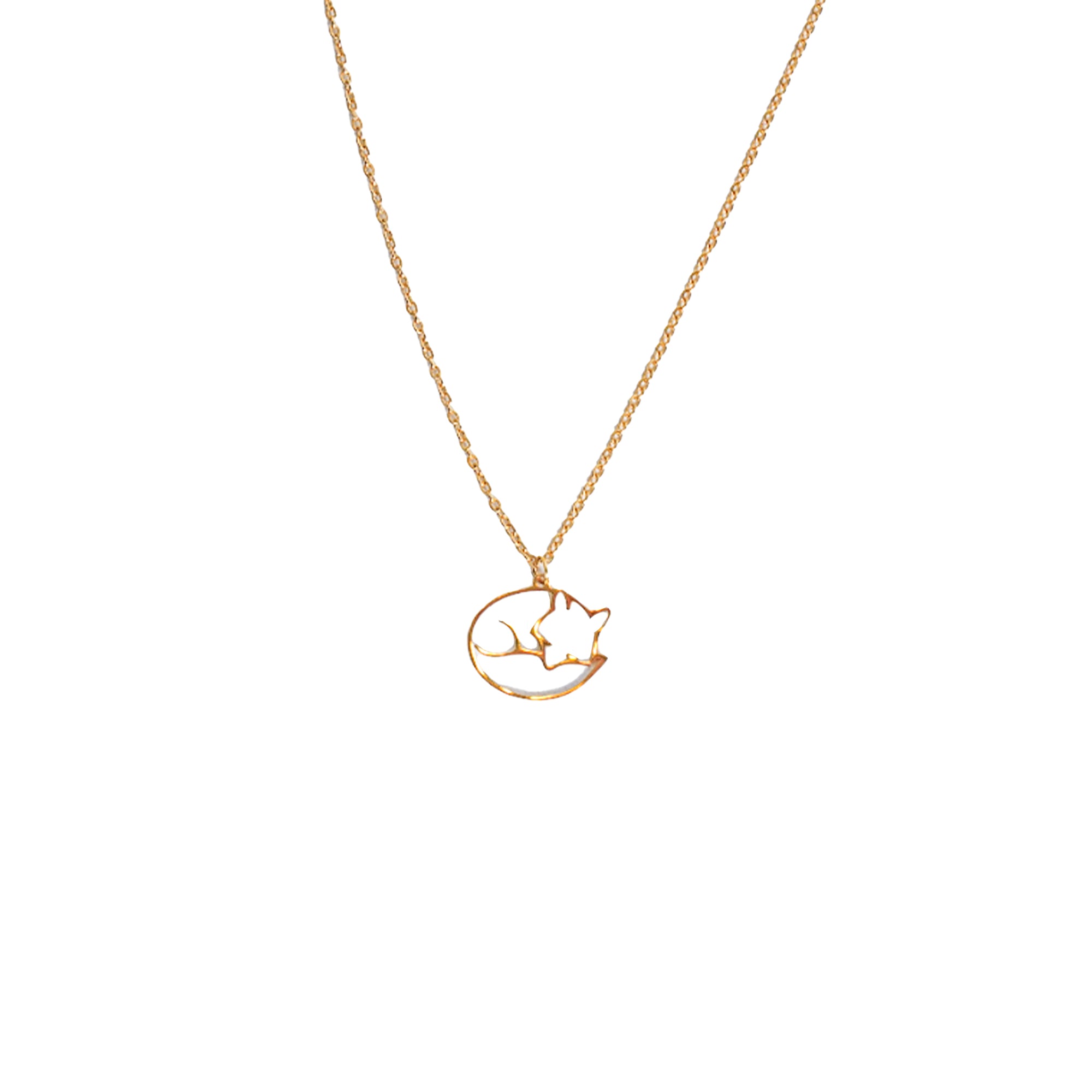 Pendentif Doré Renard