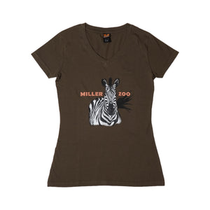 T-Shirt kaki Zebre - Femme