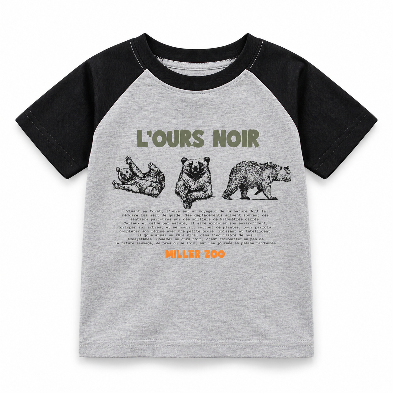 T-shirt enfant – L’ours noir
