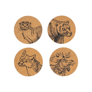 Sous-verres animaux canadiens